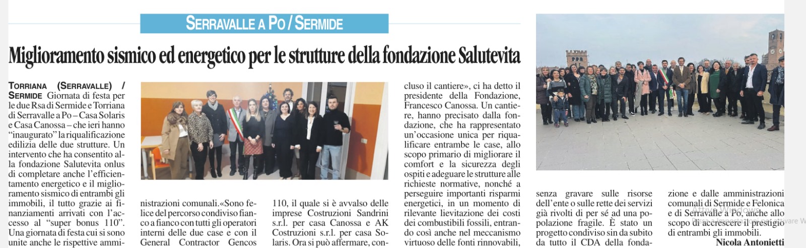 DICONO DI NOI - LA VOCE DI MANTOVA 15 DICEMBRE 2024