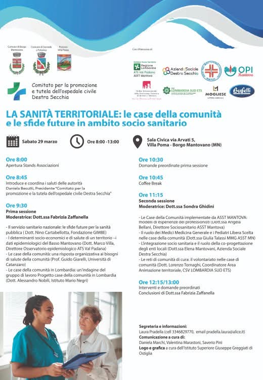 LA SANITÀ TERRITORIALE: le case della comunità e le sfide future in ambito socio sanitario